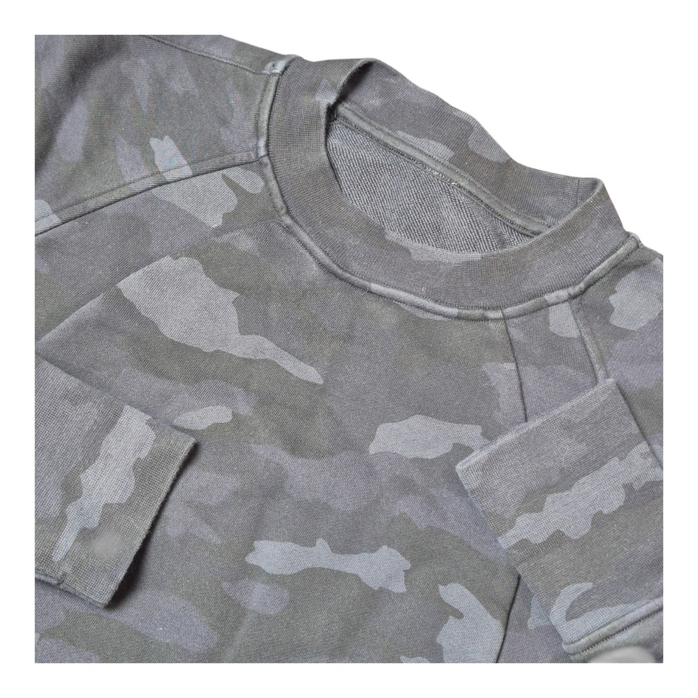 Lululemon Scuba Crew Sweatshirt Women's 6 Incognito Camo Multi Grey Pullover